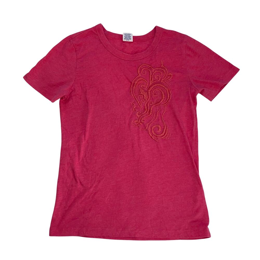 Original Vintage Abercrombie Tee, Embroidered front, Women's Size Medium